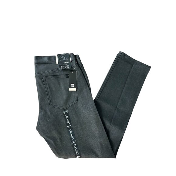 Quiksilver Men’s Jeans Revolver Straight Fit Size 34 x 32 New - Picture 1 of 16